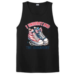 Harris Walz 2024 I Understand The Assignment Chucks And Pearls Gift PosiCharge Competitor Tank