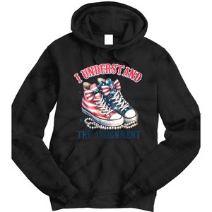 Harris Walz 2024 I Understand The Assignment Chucks And Pearls Gift Tie Dye Hoodie