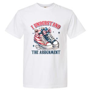 Harris Walz 2024 I Understand The Assignment Chucks And Pearls Gift Garment-Dyed Heavyweight T-Shirt