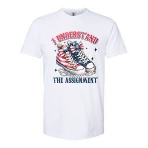 Harris Walz 2024 I Understand The Assignment Chucks And Pearls Gift Softstyle CVC T-Shirt