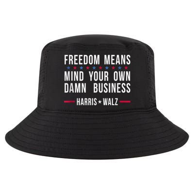 Harris Walz 2024 Mind Your Own Damn Business Cool Comfort Performance Bucket Hat