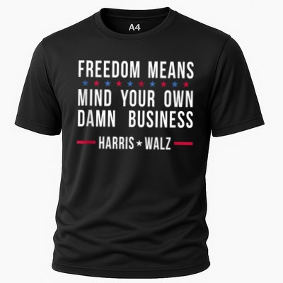 Harris Walz 2024 Mind Your Own Damn Business Performance Shirt
