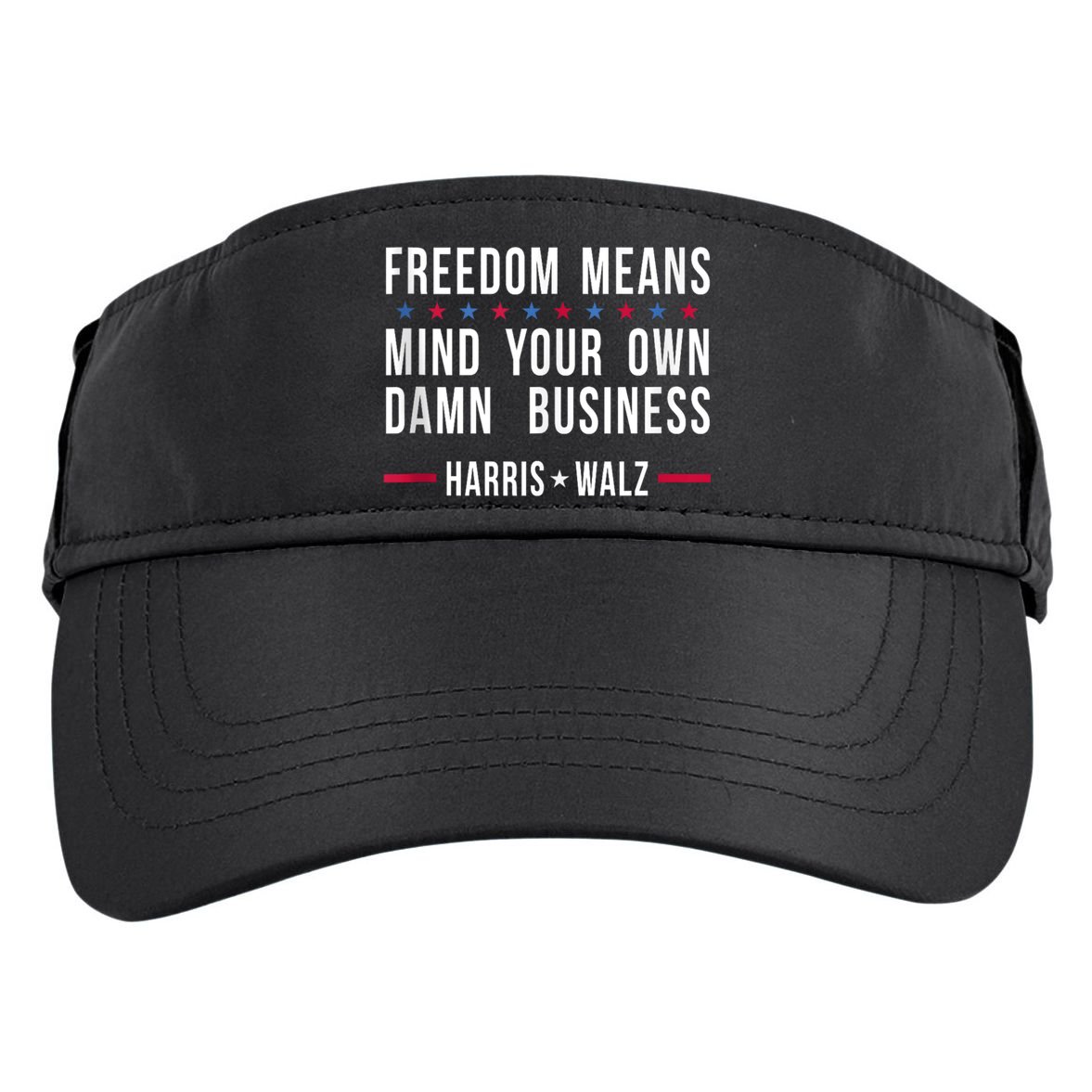 Harris Walz 2024 Mind Your Own Damn Business Adult Drive Performance Visor