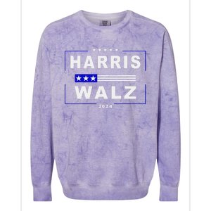 Harris Waltz 2024 President Election Kamala Harris Tim Waltz Colorblast Crewneck Sweatshirt