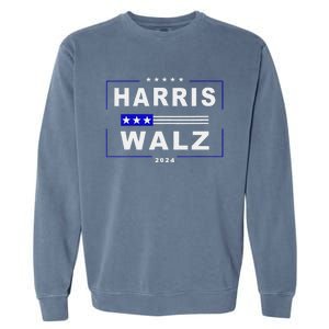 Harris Waltz 2024 President Election Kamala Harris Tim Waltz Garment-Dyed Sweatshirt