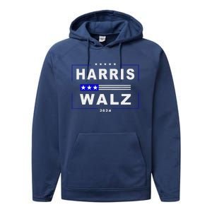 Harris Waltz 2024 President Election Kamala Harris Tim Waltz Performance Fleece Hoodie