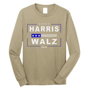 Harris Waltz 2024 President Election Kamala Harris Tim Waltz Long Sleeve Shirt