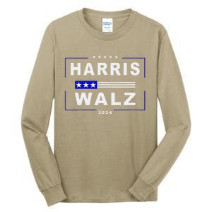 Harris Waltz 2024 President Election Kamala Harris Tim Waltz Tall Long Sleeve T-Shirt