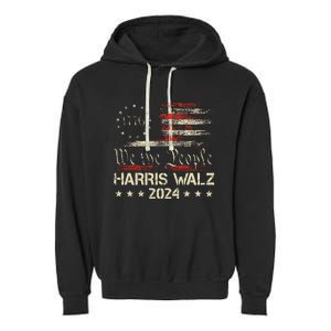 Harris Waltz 2024 Election Kamala Harris Tim Waltz 2024 Garment-Dyed Fleece Hoodie