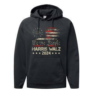 Harris Waltz 2024 Election Kamala Harris Tim Waltz 2024 Performance Fleece Hoodie