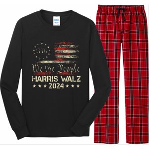 Harris Waltz 2024 Election Kamala Harris Tim Waltz 2024 Long Sleeve Pajama Set