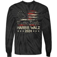 Harris Waltz 2024 Election Kamala Harris Tim Waltz 2024 Tie-Dye Long Sleeve Shirt