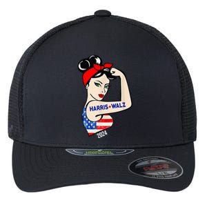 Harris Waltz 2024 Election Female Strong Flexfit Unipanel Trucker Cap