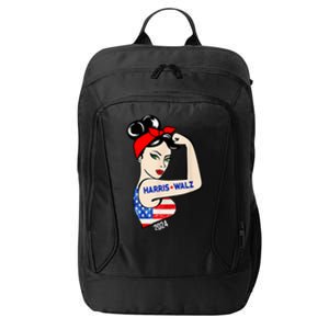 Harris Waltz 2024 Election Female Strong City Backpack