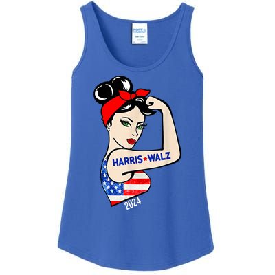 Harris Waltz 2024 Election Female Strong Ladies Essential Tank