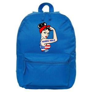 Harris Waltz 2024 Election Female Strong 16 in Basic Backpack