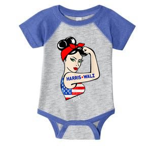 Harris Waltz 2024 Election Female Strong Infant Baby Jersey Bodysuit