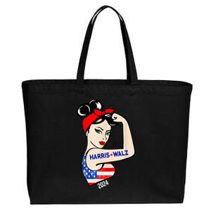 Harris Waltz 2024 Election Female Strong Cotton Canvas Jumbo Tote