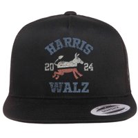 Harris Waltz 2024 Election Kamala Harris Tim Waltz 2024 Support Kamala Flat Bill Trucker Hat