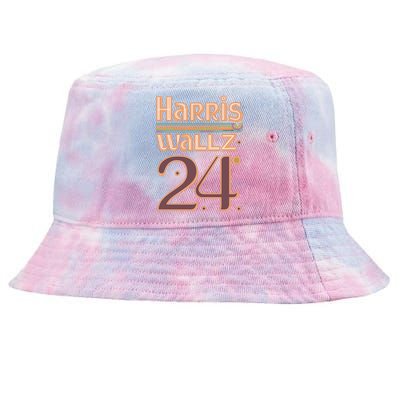 Harris Walz 2024 Funny Gift Abstract Vintage Design Cool Gift Tie-Dyed Bucket Hat