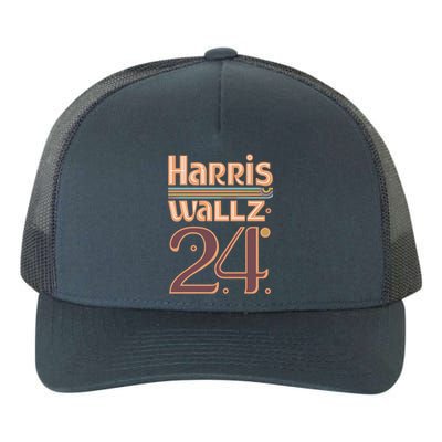 Harris Walz 2024 Funny Gift Abstract Vintage Design Cool Gift Yupoong Adult 5-Panel Trucker Hat