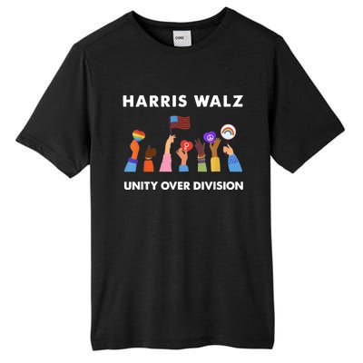 Harris Waltz 2024 Unity Over Division Tall Fusion ChromaSoft Performance T-Shirt