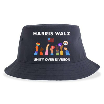 Harris Waltz 2024 Unity Over Division Sustainable Bucket Hat