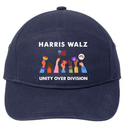 Harris Waltz 2024 Unity Over Division 7-Panel Snapback Hat