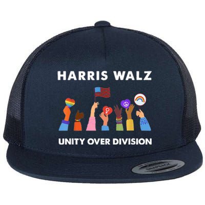 Harris Waltz 2024 Unity Over Division Flat Bill Trucker Hat