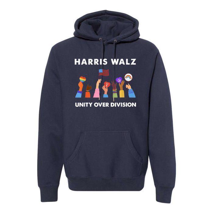 Harris Waltz 2024 Unity Over Division Premium Hoodie