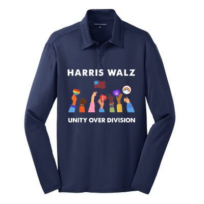 Harris Waltz 2024 Unity Over Division Silk Touch Performance Long Sleeve Polo