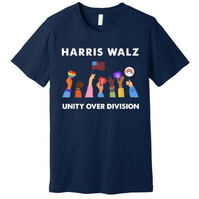 Harris Waltz 2024 Unity Over Division Premium T-Shirt