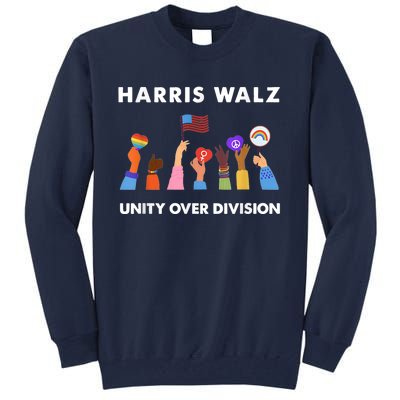 Harris Waltz 2024 Unity Over Division Tall Sweatshirt