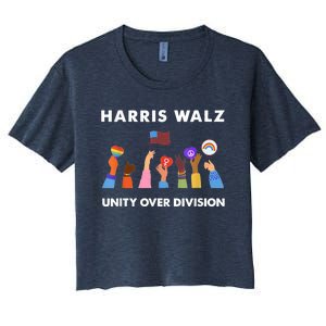 Harris Waltz 2024 Unity Over Division Women's Crop Top Tee