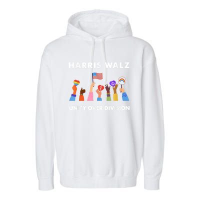 Harris Waltz 2024 Unity Over Division Garment-Dyed Fleece Hoodie