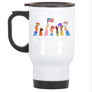 Harris Waltz 2024 Unity Over Division Stainless Steel Travel Mug