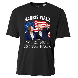 Harris Waltz 2024 We Are Not Going Back Election President Cooling Performance Crew T-Shirt