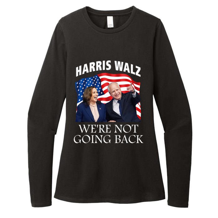 Harris Waltz 2024 We Are Not Going Back Election President Womens CVC Long Sleeve Shirt