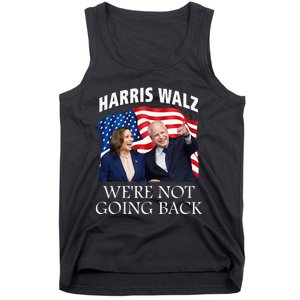 Harris Waltz 2024 We Are Not Going Back Election President Tank Top