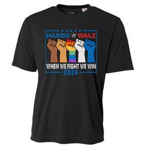 Harris Walz 2024 When We Fight We Win Cooling Performance Crew T-Shirt