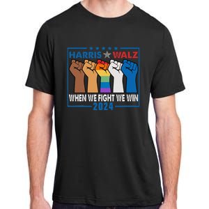 Harris Walz 2024 When We Fight We Win Adult ChromaSoft Performance T-Shirt