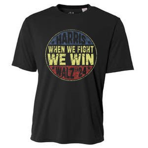 Harris Waltz 2024 When We Fight We Win American Election Cooling Performance Crew T-Shirt