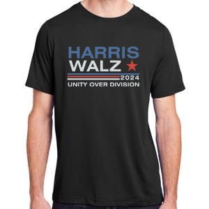 Harris Waltz 2024 Unity Over Division Kamala Harris Tim Walz Adult ChromaSoft Performance T-Shirt