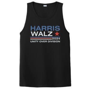 Harris Waltz 2024 Unity Over Division Kamala Harris Tim Walz PosiCharge Competitor Tank