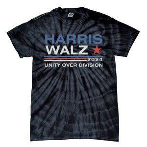 Harris Waltz 2024 Unity Over Division Kamala Harris Tim Walz Tie-Dye T-Shirt