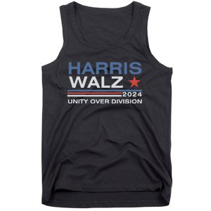 Harris Waltz 2024 Unity Over Division Kamala Harris Tim Walz Tank Top