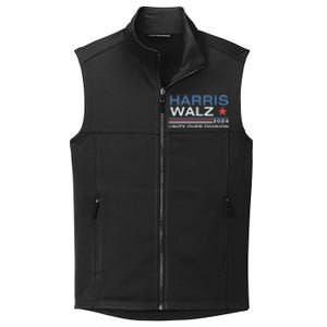 Harris Waltz 2024 Unity Over Division Kamala Harris Tim Walz Collective Smooth Fleece Vest