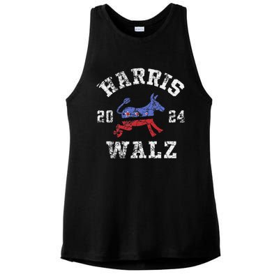 Harris Walz 2024 Election Kamala Harris Tim Waltz 2024 Gift Ladies PosiCharge Tri-Blend Wicking Tank