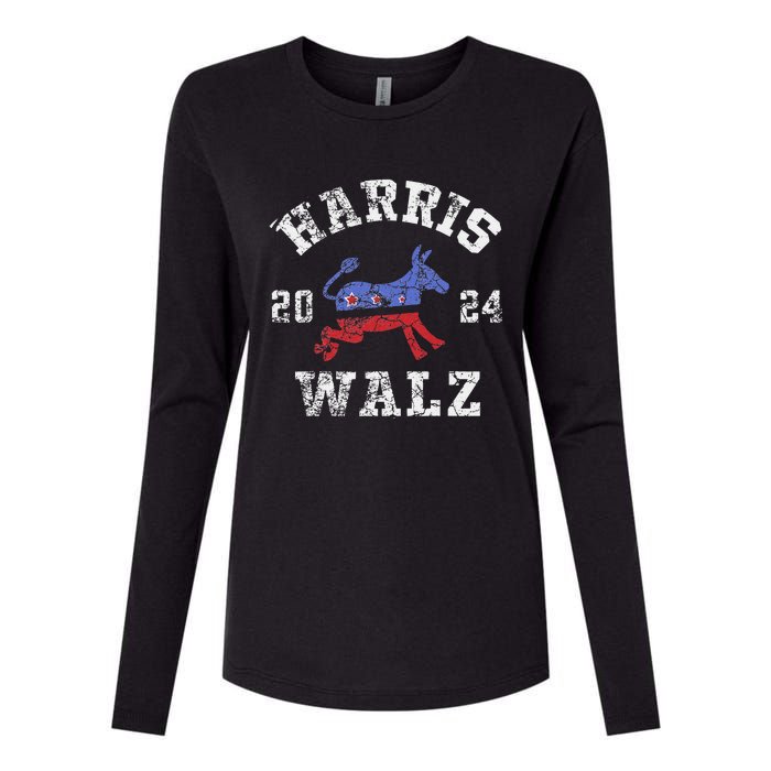 Harris Walz 2024 Election Kamala Harris Tim Waltz 2024 Gift Womens Cotton Relaxed Long Sleeve T-Shirt