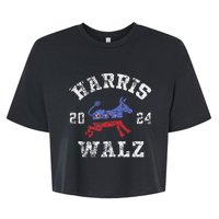 Harris Walz 2024 Election Kamala Harris Tim Waltz 2024 Gift Bella+Canvas Jersey Crop Tee